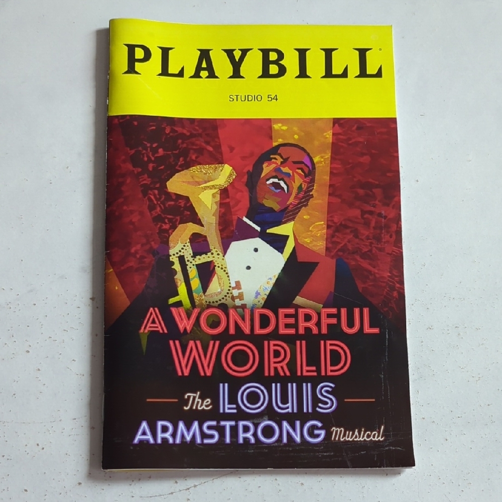 A Wonderful World The Louis Armstrong Musical Playbill NYC
